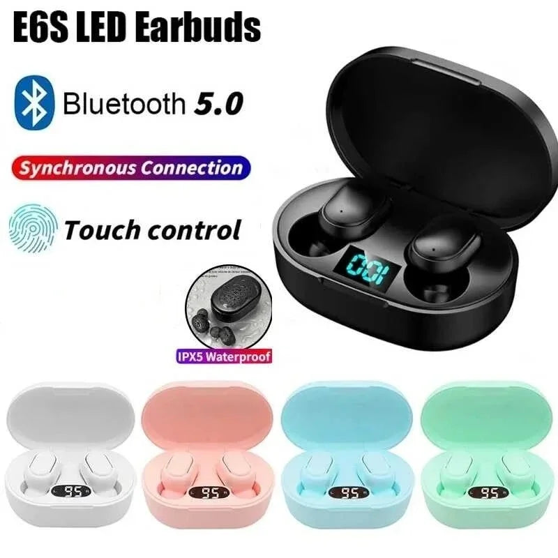 Écouteurs Bluetooth TWS E6S Anti Bruit Sans Fil Avec Microphone