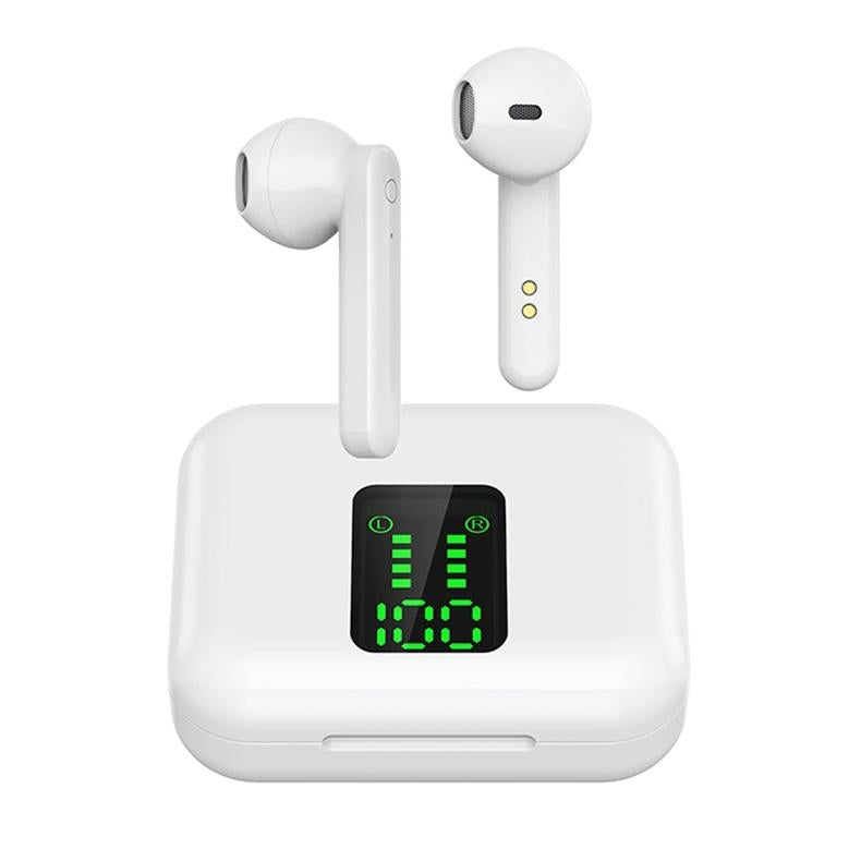 NNEDSZ Wireless Bluetooth Earphones With Charging Box & Led Display-1