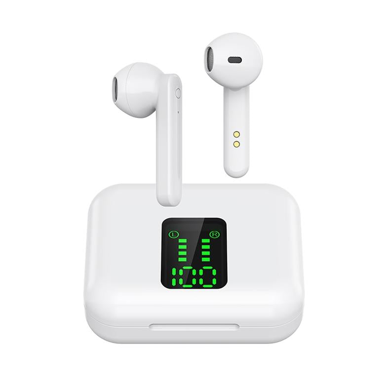 NNEDSZ Wireless Bluetooth Earphones With Charging Box & Led Display-2